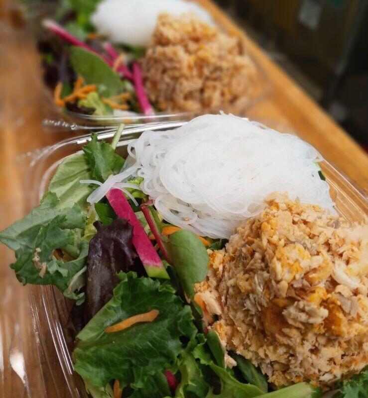 Y. V. L Asian Crunch Salmon Salad (A. B. AB. O)