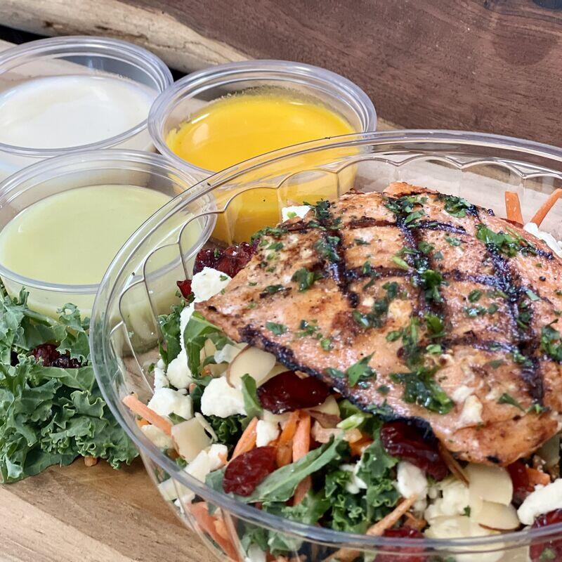 Hail to the Kale Wild Salmon Salad (A. B. AB. O)